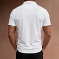 thumbnail image 3 of ZUKMRJPC Mens Short Sleeve Shirts Fake Two Pieces V Neck Casual Collared Golf Shirts Soft Comfort Summer Workout Athletic Shirts, 3 of 8