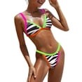 thumbnail image 1 of BIKINX Women's Swimsuits Zebra Stripe Triangle Bikini Sets for Women Micro Thong Bikini, 1 of 4