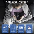 thumbnail image 6 of Continental Bedding Velvety Soft Classic Solid Plush Fleece Throw Blanket, Light Gray, 90x90 inch, 6 of 7
