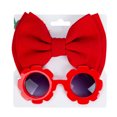 thumbnail image 2 of OJSFQUFP Childrens Sunglasses Headband Combo Set Baby Bubble Fabric Bow Hairband Sunglasses, 2 of 7