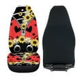 thumbnail image 6 of Binienty Sunflower Ladybug Car Seat Covers Front Seats Stretchy Cute Automotive Seat Covers For Car Bucket Seats Universal Auto Accessories for Women Girly, 6 of 7