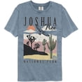 thumbnail image 1 of National Parks Joshua Tree Landscape With Cacti Blue Jean Adult Comfort Color T-Shirt, 1 of 2