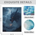 thumbnail image 3 of Diamond Art Kit for Adults, Stormy Mountain Beast Lightning Scene Diamond Painting for Adults Beginners, 5D DIY Diamond Art Painting Kits, Colorful Diamond Painting Craft for Home Decor 12x16, 3 of 7
