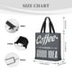 thumbnail image 3 of Disketp Coffee Is Always A Good Idea Bolsa Tote de Lona para Mujer, Bolso de Hombro y Cruzado con Cierre de Cremallera, 3 of 7