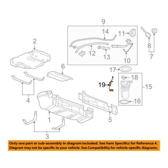 GM OEM-Fuel Gauge Tank Float Level Sending Unit 84042274