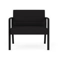 thumbnail image 2 of Waterfall Reception Waiting Room Healthcare Bariatic Chair / Black Steel / Black, 2 of 5