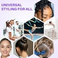thumbnail image 2 of Styling Brush Set - 5Pcs Edge, Teasing, Rat Tail Comb & Boar Bristle Brushes for Slick Back, Ponytails & Flyaways - Men, Women, 2 of 6