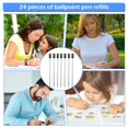 thumbnail image 3 of ZheElen 24pcs Reliable Ballpoint Pen Refill Set For Uninterrupted Writing Easy 1Set, 3 of 6