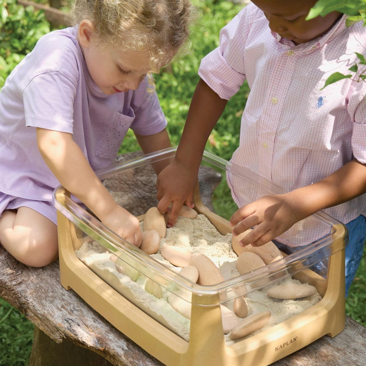 Kaplan Early Learning Company Tabletop Sand and Water Sensory Play Table for Toddlers, Age 2+