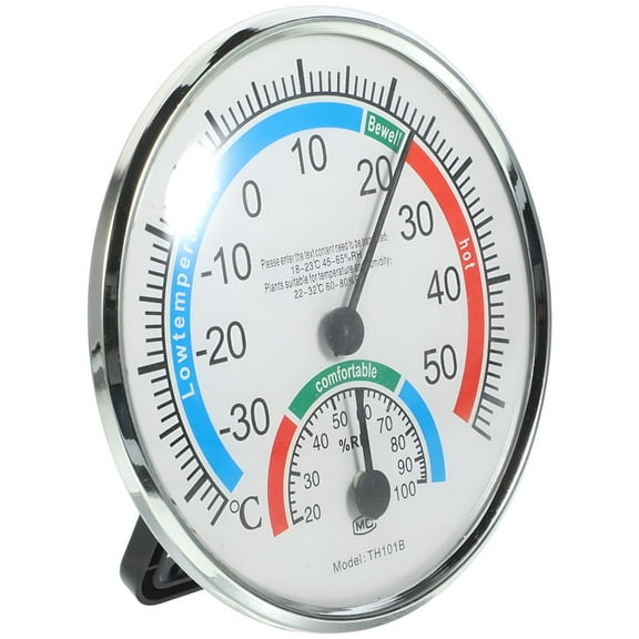 GJX Accurate Thermometer Outdoor Thermometers for Patio Garden Wall Hanging Abs White