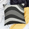 thumbnail image 2 of SHANXI  Kids Grey Black Reversible Throw Pillow Covers Decor Geometry Pillow Covers Home Decor Women Men Modern Art 12x12in, 2 of 5