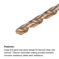 thumbnail image 3 of Uxcell 2.8mm Dia 80mm Long Length Titanium Coated K35 Tungsten Carbide Twist Drill Bits, 3 of 6