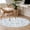blue, variant on Light Blue Flower Round Area Rug 4 FT, Non Slip Indoor Outdoor Rug, Vintage Farmhouse Boho Leaf Spring Washable Soft Circular Carpet Non-Shedding Floor Mat for Coffee Table Nursery Foyer Balcony