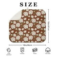thumbnail image 4 of Pioneer Flower Floral Print Pattern Kitchen Dish Drying Mat 1 Pack, Ultra Absorbent Microfiber Drainer Mat, 16"x18", 4 of 6