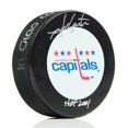 thumbnail image 1 of Mike Gartner Signed Washington Capitals Vintage Logo Puck with HOF Note, 1 of 1