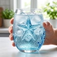 thumbnail image 6 of ZhangC Artisanal Blue Ringed Octopus Glassware, 4 Inch 3D Octopuses Stemless Wine Glasses, Handcrafted Marine Animal Bar Glass for Coastal Home Decor Ocean Lovers (Dolphin), 6 of 9