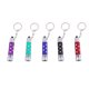thumbnail image 1 of EeaseMX 5 llaveros con linterna, llavero portátil LED, llavero decorativo, pequeño regalo para hombres y mujeres (rojo, morado, verde, azul y negro), 1 of 7
