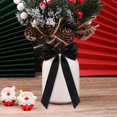 thumbnail image 5 of 3x7 Inch Satin Ribbon Christmas Tree Bow Ornament,Xmas Accessory for Garland Front Door Wreath Fireplace,Rustic Holiday Party Decor for Indoor Outdoor Home Mantle Window Wall Table Entryway Decor, 5 of 6