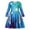 Blue, variant on LYMAYTER 3-11 Years Girls Dresses for Kids Baby Long Sleeve Dance Dress Toddler Tulle Party Princess Gown