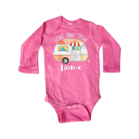 

Inktastic Home Away From Home- Orange Camper Gift Baby Boy or Baby Girl Long Sleeve Bodysuit