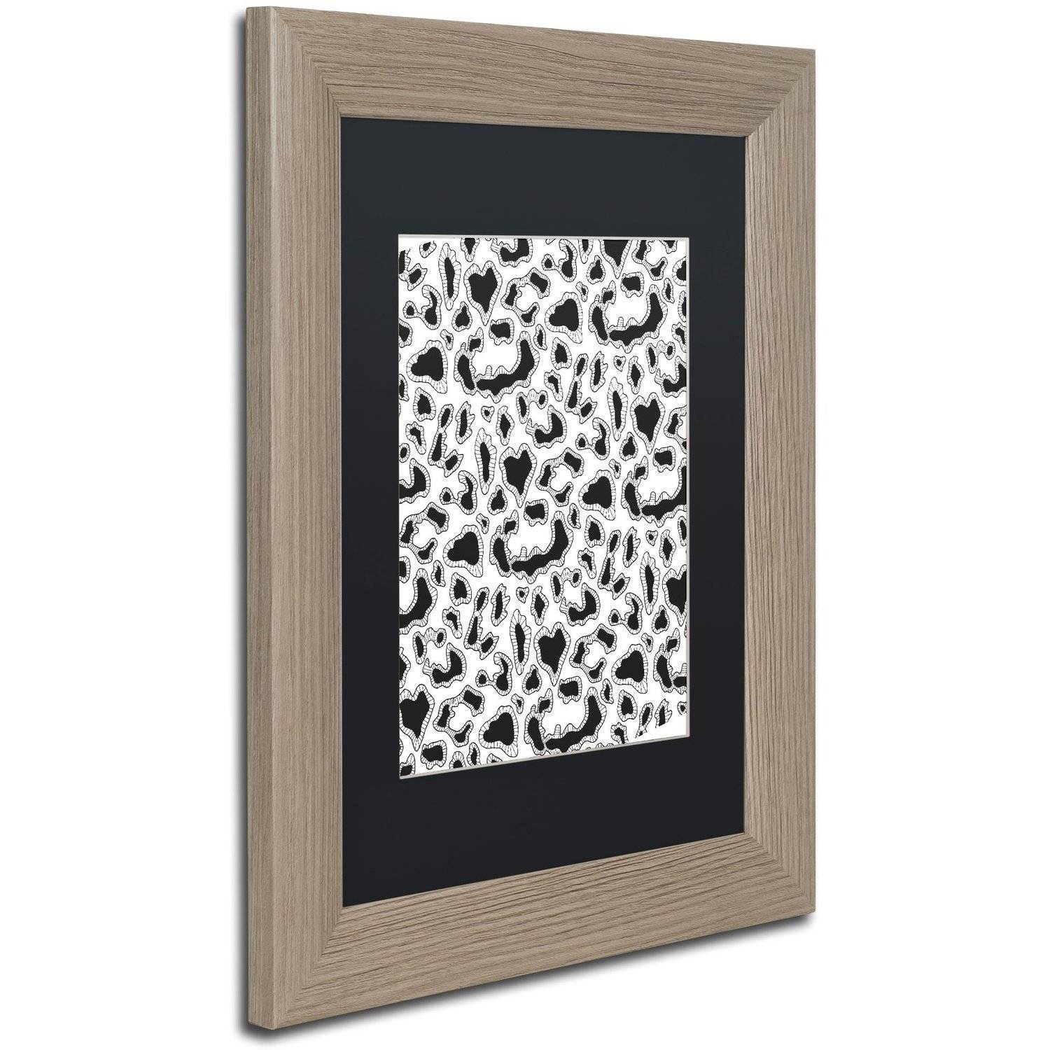 Trademark Fine Art "Animals 9" Canvas Art by Hello Angel, Black Matte, Birch Frame