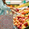 thumbnail image 3 of Exotic Cultural Mandala Tote Bag – Artistic Floral Pattern, Lightweight and Reusable, 3 of 6