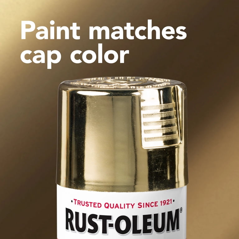 Rust-Oleum Stops Rust Bright Coat Gold Metallic Spray Paint, 11 oz photo 8