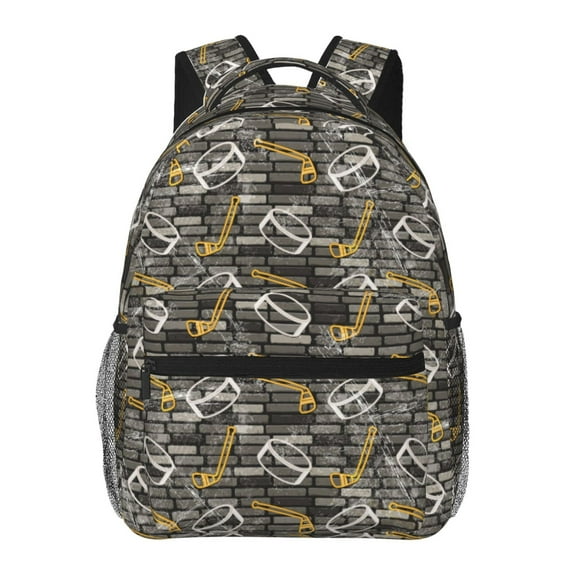Easygdp Hockey1 Mochila Ergonómica Versátil para Laptop - Múltiples Bolsillos, Correas Ajustables, Unisex para Escuela, Viajes y Actividades al Aire Libre-One Size