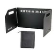 thumbnail image 1 of Almencla Camping Windscreen, Gas Wind Protection, with Carrying Bag, Folding Windshield 3 Plates Black, 1 of 8