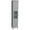 Grey, variant on kleankin Tall Bathroom Storage Cabinet with Shelves, White