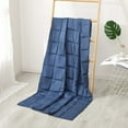thumbnail image 2 of Pur Serenity Navy 15 lbs 100% Cotton Weighted Blanket 48"x72", 2 of 6