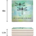 thumbnail image 3 of FMSHPON Love Is A Nature Angel On Your Shoulder Ink Dtyle Dragonfly Painting Set of 8 Coaster for Drinks, Absorbent Ceramic Stone Coasters Cup Mat with Cork Base for Coffee Table Bar Decor, 3 of 4