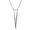 Silver, variant on Bling Jewelry Womens Minimalist Triangle  Pendant Necklace in Sterling Silver