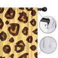 thumbnail image 4 of Blackout Kids Curtains,Yellow and Brown Of Leopard Print Childrens Insulated Curtains Set Of 2,Bedroom Essentials,Toddler Room Decor 42"x54", 4 of 5