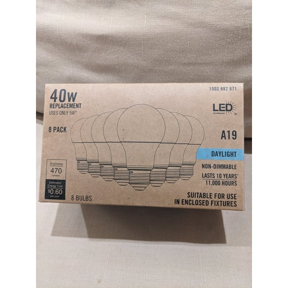 Ecosmart 40w A19 Daylight LED Non-Dimmable LED Light Bulbs