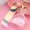 Pink, variant on Girl Acrylic Keychain with Metal Accents Cute Purse Pendant Trendy Fashion Accessory for Women and Men Includes