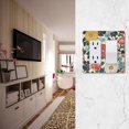 thumbnail image 5 of Yayeee Rocker Switch Wall Plate 2-Gang 4.7"x4.6" Home Decorative Outlet Cover, Red Flowers Pattern, 5 of 6