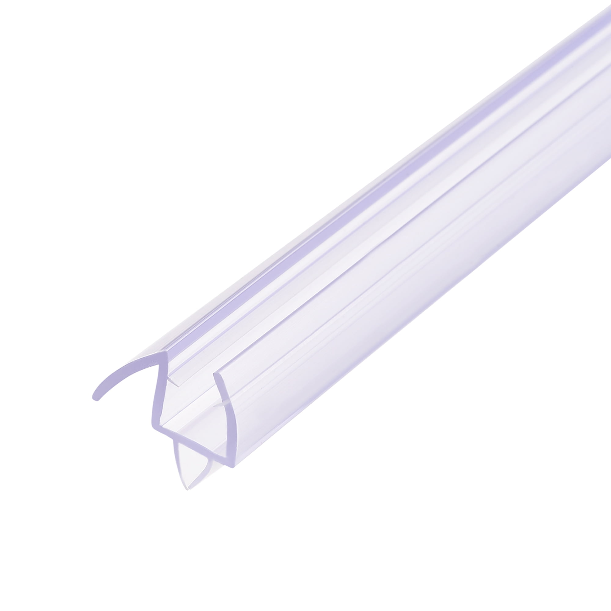 Frameless Glass Shower Door Sweep Door Bottom Side Seal Strip w Drip Rail 3/8Inch Glass x Frameless Glass Shower Door Sweep Door Bottom Side Seal Strip w Drip Rail 3/8Inch Glass x