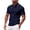 Navy, variant on Dianli Golf Men's Uniform Button Lapel Short Sleeve Performance Shirt Breathable Moisture-Wicking Cotton-Blend Casual Fit Pocketed Design for Work Golf Casual Wear Golf