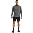 thumbnail image 2 of Under Armour Mens Tech 2.0 1/2 Zip-up T-Shirt Carbon Heather 090/Charcoal X-Large Tall, 2 of 8