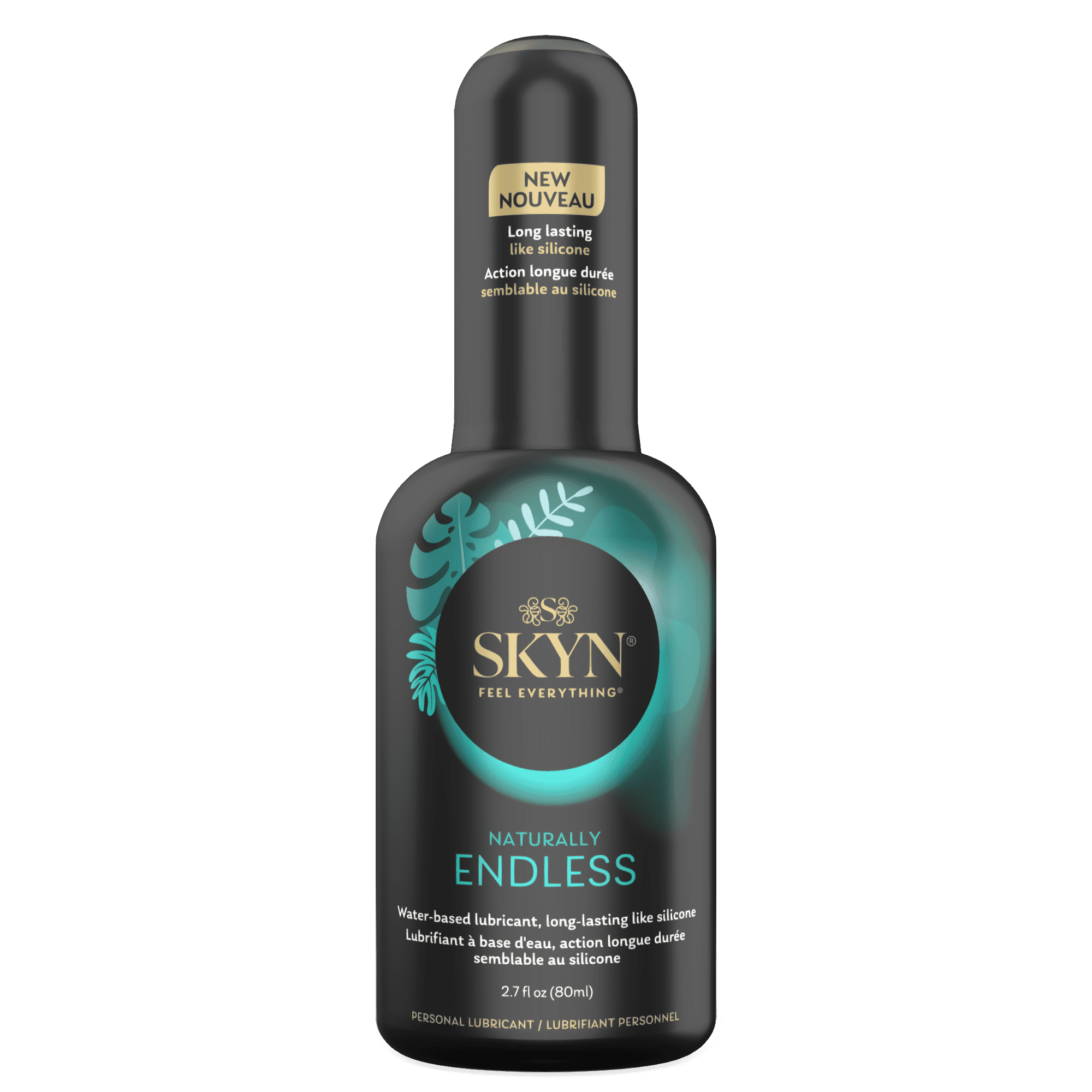 (2 pack) SKYN Naturally Endless Water Based Personal Lubricant - 2.7 fl oz, 1 Pack - Long Lasting, Safe with Latex & Non-Latex Condoms