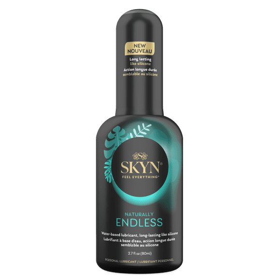 SKYN Naturally Endless Water Based Personal Lubricant - 2.7 fl oz, 1 Pack - Long Lasting, Safe with Latex & Non-Latex Condoms