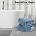 thumbnail image 4 of DEWEL 2 pack 35 x 63 inch Solid Print Bath Towels,Quick Dry, 4 of 13