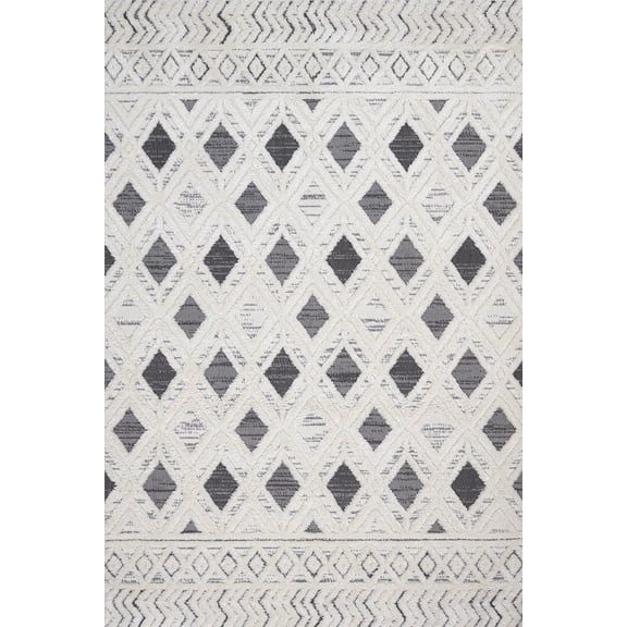 Grey Geometric Area Rugs for Living Room Washable Rugs Boho Moroccan Area Rug Soft Neutral Geometric Bohemian Carpet Distressed Indoor Rug for Bedroom Dining Room Office Foldable Nonslip Rug
