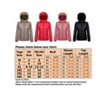 thumbnail image 2 of Women Casual Hooded Down Alternative Puffer Jacket Warm Light Bubble Coat Ladies Winter Short Crop Jacket Outwear, 2 of 3