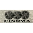 thumbnail image 2 of Greene, Taylor 24x12 Gold Ornate Wood Framed with Double Matting Museum Art Print Titled - CINEMA PANEL, 2 of 4