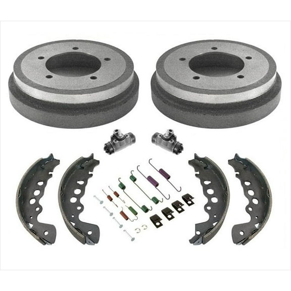 Rear Brake Drums Shoes Springs Wheel Cylinders For 00-04 Chevrolet Tracker