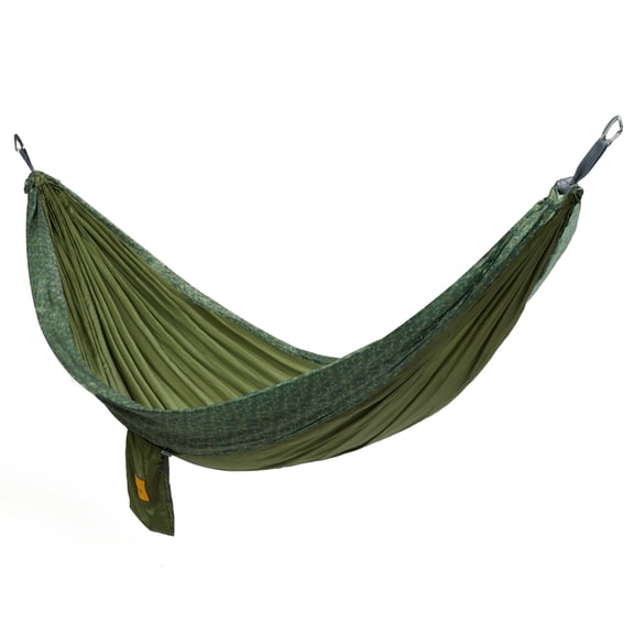 Slumberjack Western Woods 2 Person Hammock with Tree Saver Straps, Green, 110in x 50in