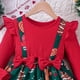 thumbnail image 5 of Baby Girls Christmas Dress For Kids Clothes Autumn Winter New Children Cute Long Sleeve Red Green Plaid Bowknot Princess Dress, 5 of 5