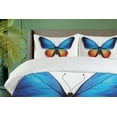 thumbnail image 4 of Ambesonne Butterfly Duvet Cover Sets, Cycle of Life Theme, 2-Queen, Orange Blue Black, 4 of 7
